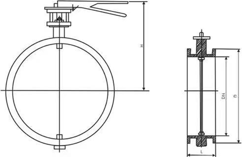 D971W-6C电动通风蝶阀结构图.jpg D971W-6C电动通风蝶阀结构图.jpg