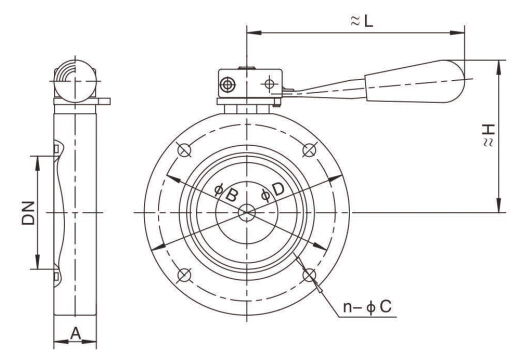 GI高真空蝶阀(图1) GI高真空蝶阀(图1)