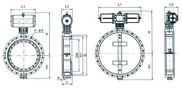 气动通风蝶阀(图1) 气动通风蝶阀(图1)
