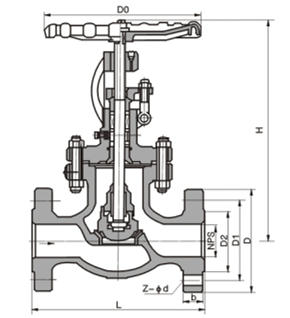 J41H美标截止阀(图1) J41H美标截止阀(图1)