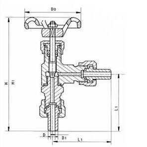 角式针型阀(图1) 角式针型阀(图1)